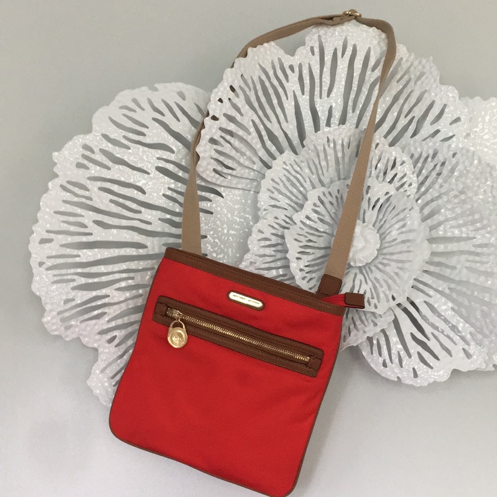 Michael Kors nylon crossbody bag.